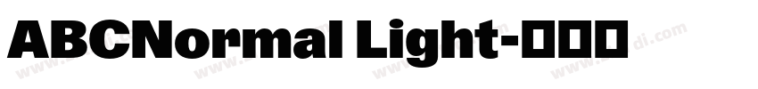 ABCNormal Light字体转换